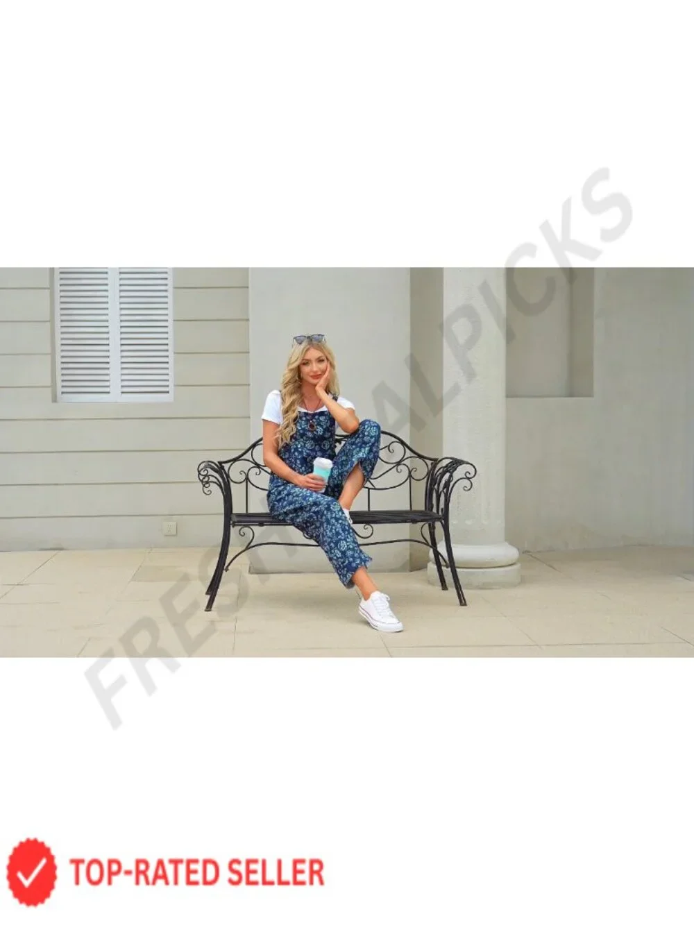 Women's Cotton Overalls Loose Fit Bib Jumpsuit with Pockets
